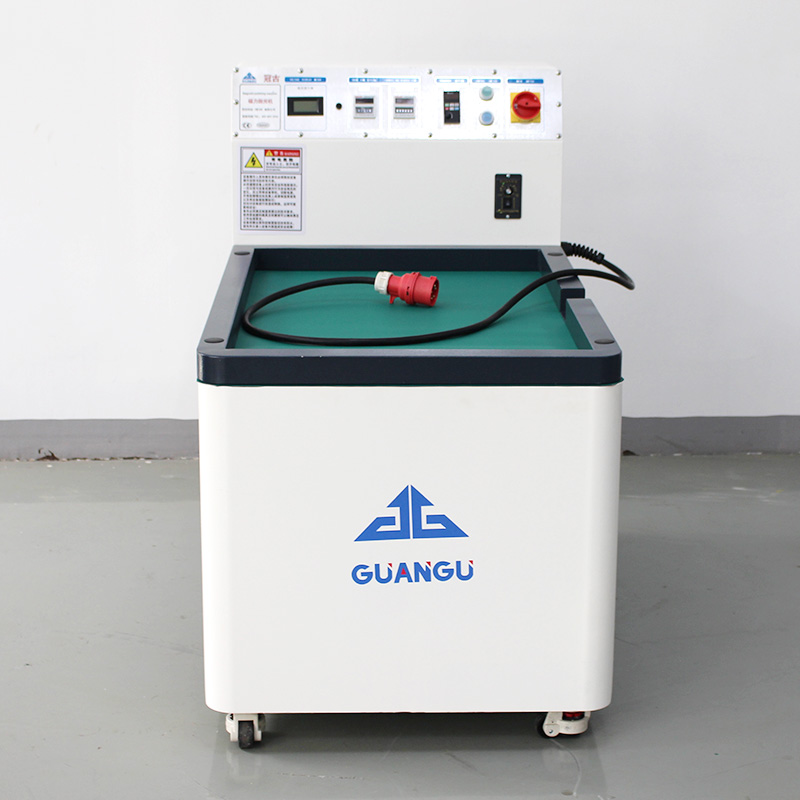 Magnetic deburring machine